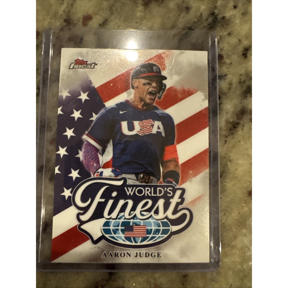 2026 Topps Finest World's Finest Aaron Judge Team USA WF-1 Insert Yankees